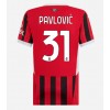 AC Milan Strahinja Pavlovic #31 Hemmatröja Dam 2024-25 Korta ärmar